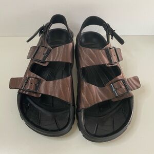 NWOT Birkenstock Birki's Haiti Milano Slingback Sandals Size 41 Womens